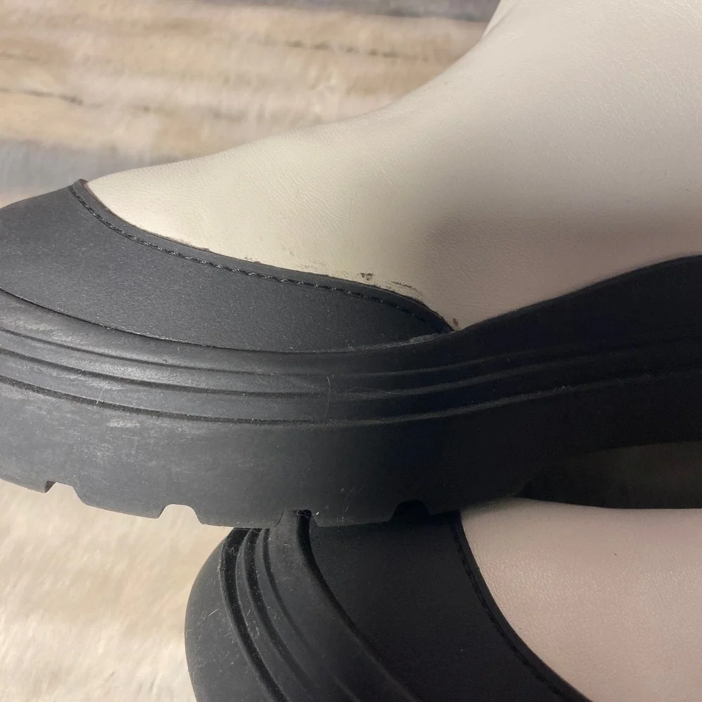 Zara Mickey Mouse Boots Side Zip Platform Lug Sole Size EU‎ 36/US 5.5 Women's